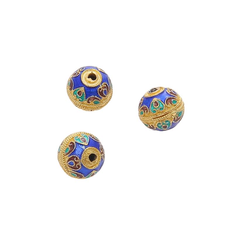 Copper Cloisonn Beads Charm Accessories For DIY Jewelry Making Bracelet Earring Necklace