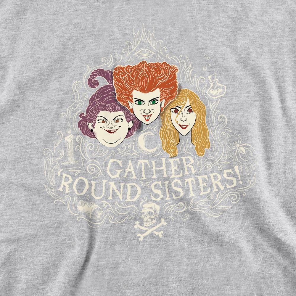 Hocus Pocus Childrens/Kids Gather Round Sisters Sanderson Sisters Heather Hoodie