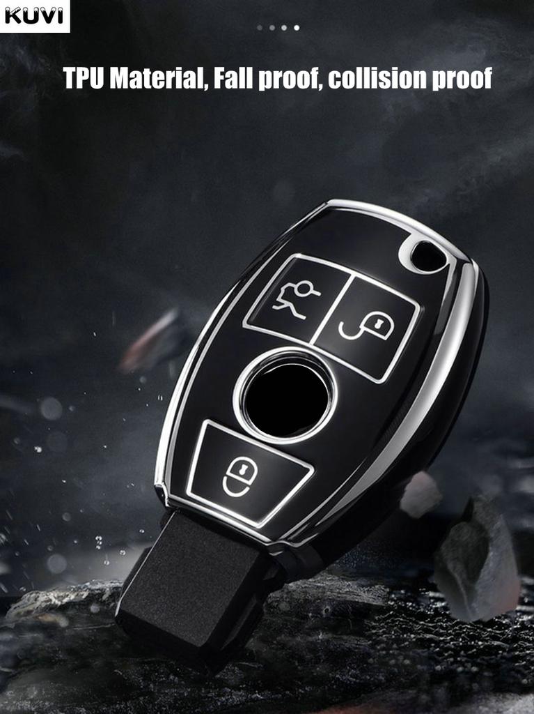Tpu Car Remote Key Case Cover Shell Fob For Mercedes Benz A B C E R Class Gls Gla Glk Glc Cls Cla Amg W204 W205 W212 W463 W176