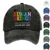 Kvinner Menn Voksen Vasket Trykt Baseball Cap Washed Cotton Daddy Hat