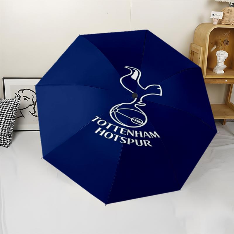 Tottenham Hotspur Theme Automatic Umbrella, Lightweight & Portable, 8 Rib, Perfect for Outdoor Travel, Birthdays, Christmas, Gifts.