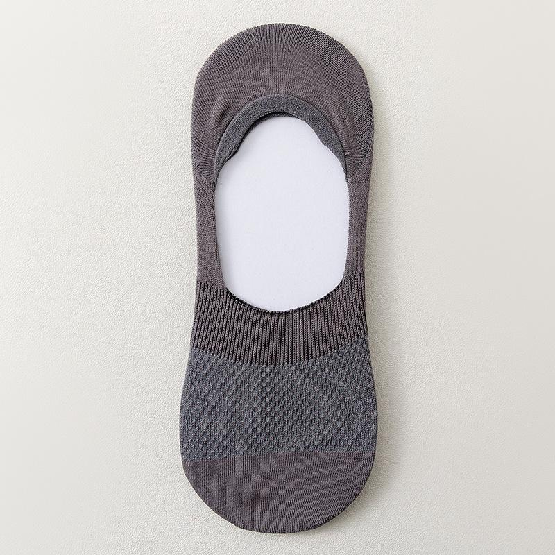 Male Spring and Summer Thin 5A Antibacterial Deodorant Sweat Shallow Mouth Invisible Socks