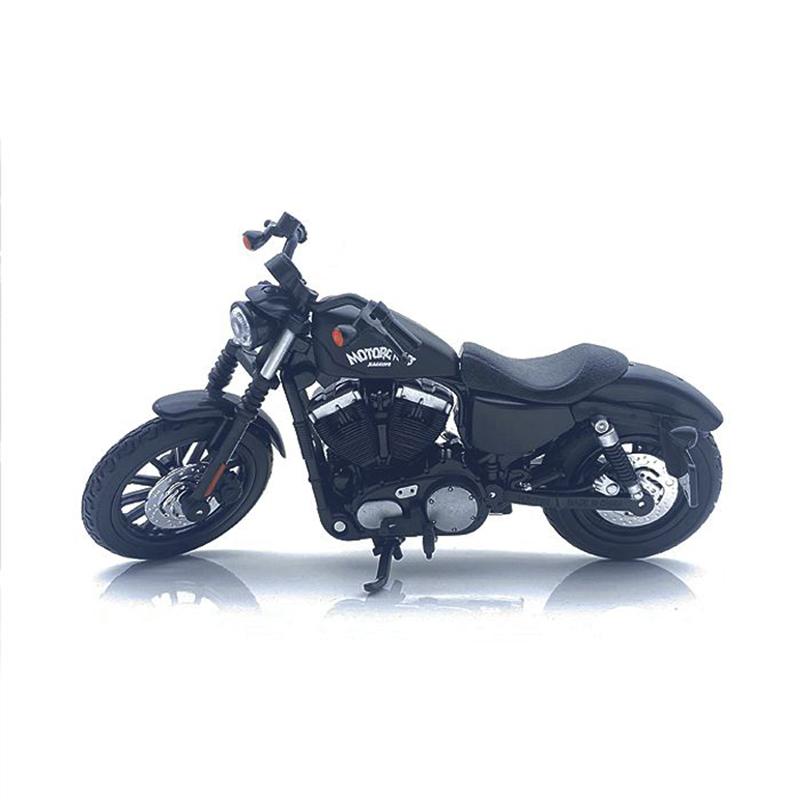1:12 Sportster Iron 883 Legierung Motorrad Modell Spielzeug Fahrzeug Sammlung Autobike Stoßdämpfer Off Road Autocycle Spielzeug Auto blue