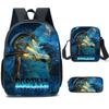 Shoulder Anime Cartoon Bag Pencil Case Kids School Pack For Daily Use