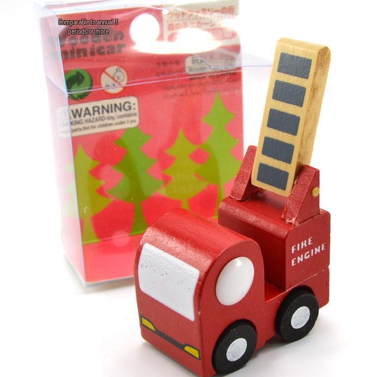 Japanese Mini Wooden Car Set: Educational Children's 1st & 2nd Gen Models