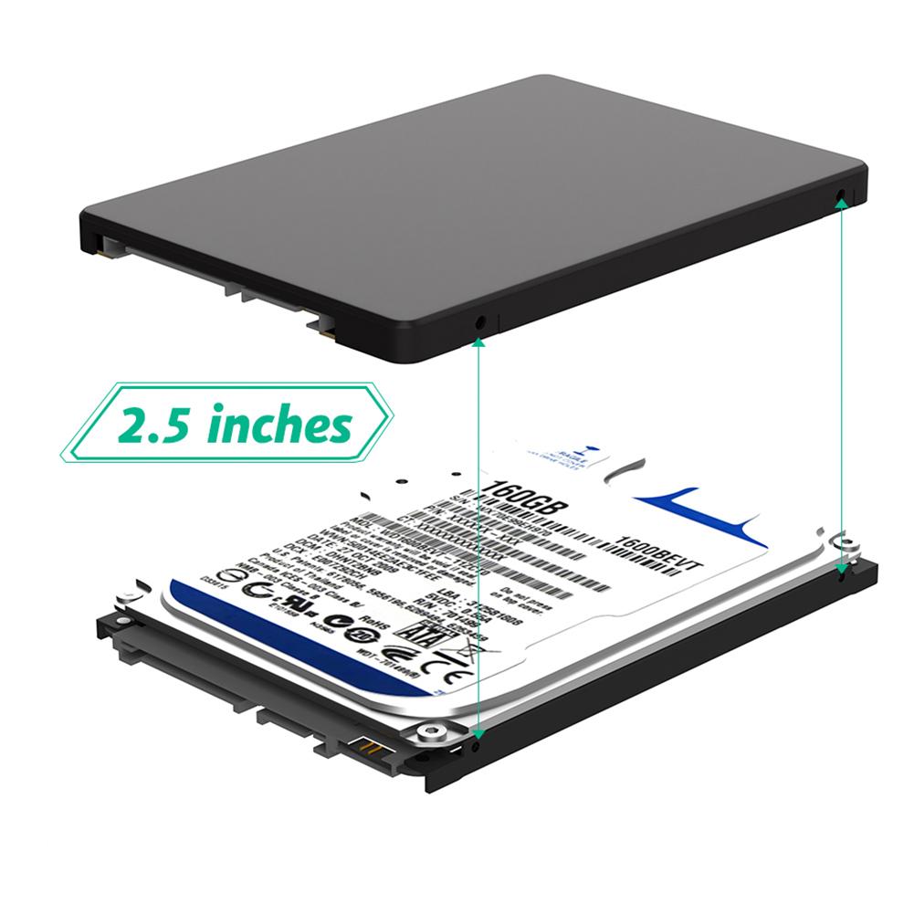 Dual M.2 B Key NGFF SSD To 2.5 SATA III Adapter M.2 SATA Adapter Driver-free Dual NGFF B Key M.2 SSD Card with Plastic Enclosure