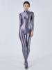 Sexy Women Oil Glossy Shiny Elastic Bodysuit Candy Color Bodycon Tights Jumpsuits One Pieces Thong Cosplay Maid Shaping Leotard