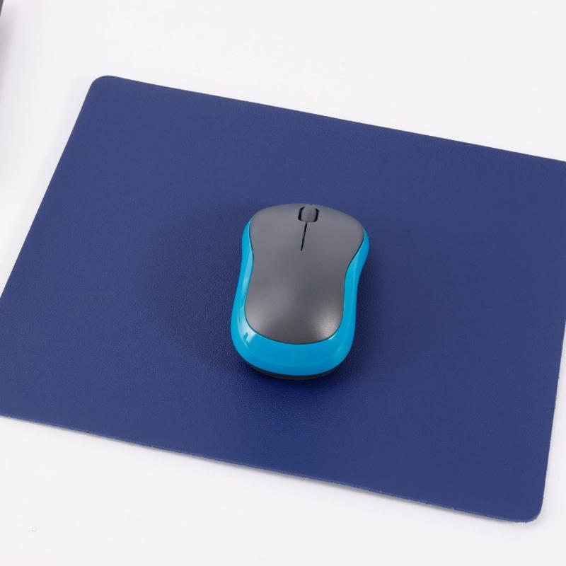 Solid Color Minimalist Leather Thickened Mouse Pad for Laptops