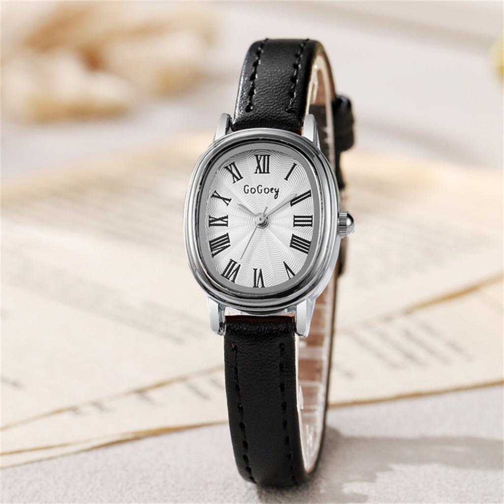 Moteriškas mados odinis laikrodis