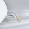 Women's French Retro Irregular Metal Open Ring - Cold Style, Versatile and Unique.