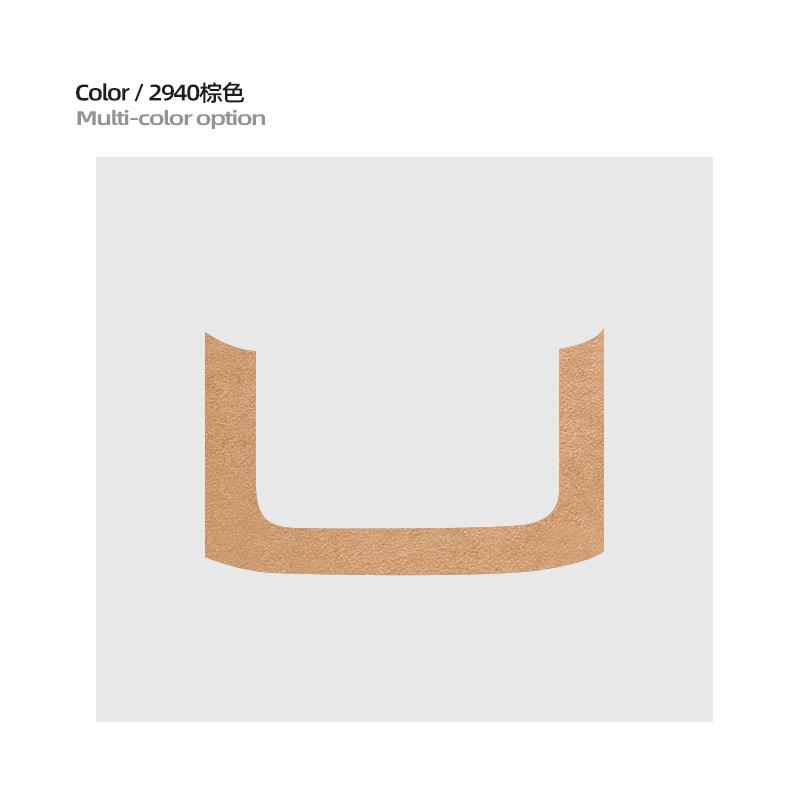 For ZEEKR 001 2024 2025 Car rear armrest decoration modification framework sticker Super Suede car interior accessories