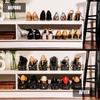 10Pcs Adjustable Double Layer Shelf Shoe Rack Holder Storage Organizer Stand