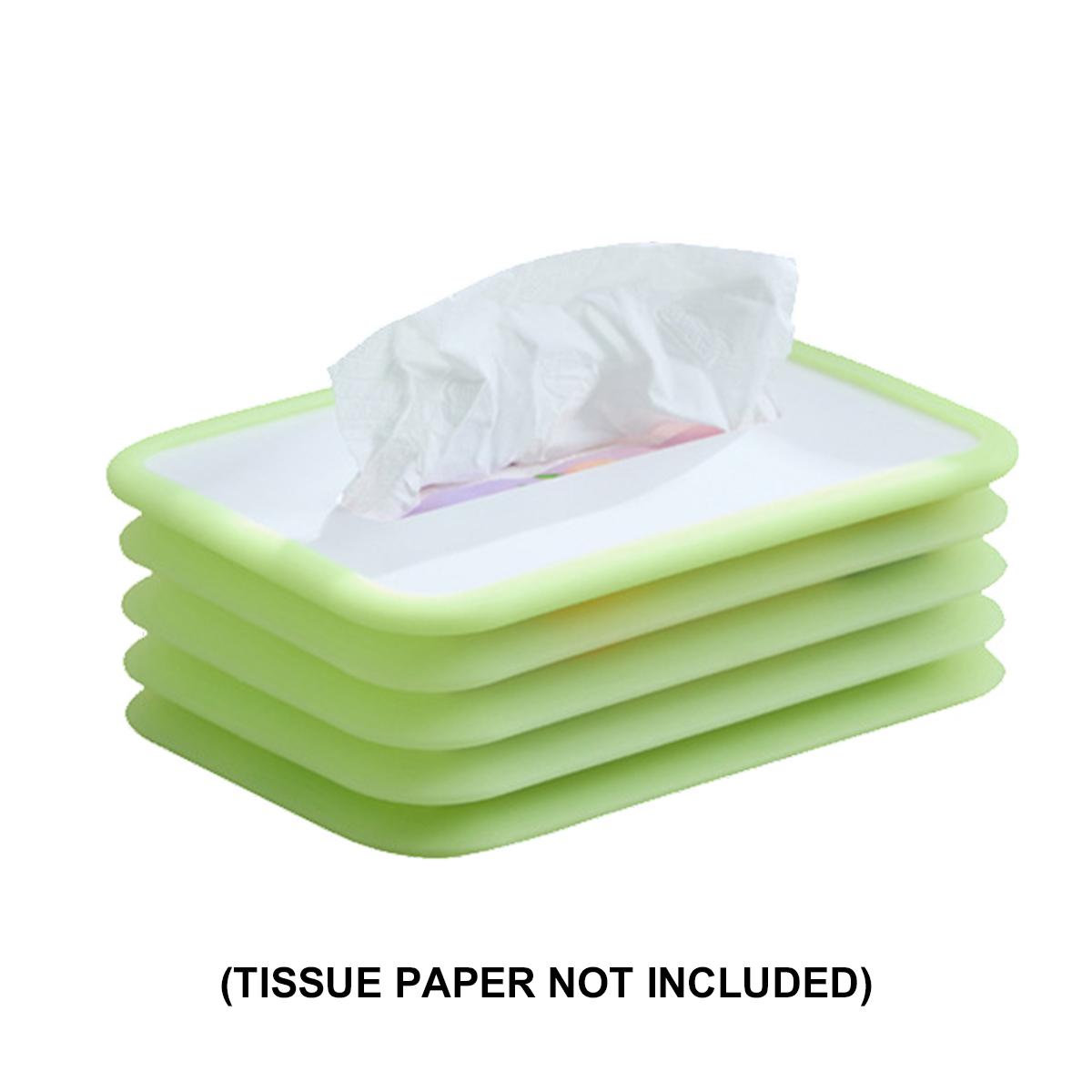 

Силиконовый складной чехол для коробки с салфетками Leeseph, держатель салфеток, диспенсер для салфеток для лица, держатель салфеток для столешниц домашнего офиса