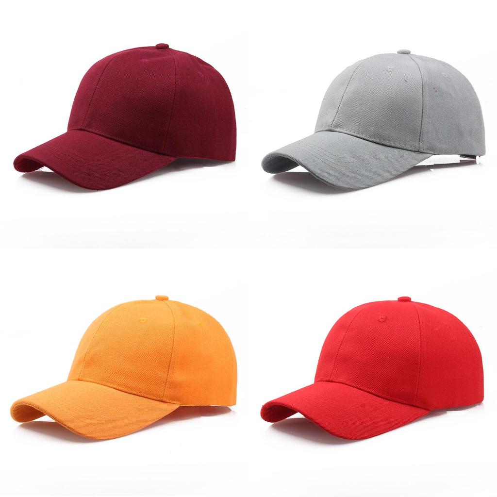 Unisex verstellbare einfarbige Canvas-Baseballkappe, perfekt für Outdoor-Aktivitäten und Sport