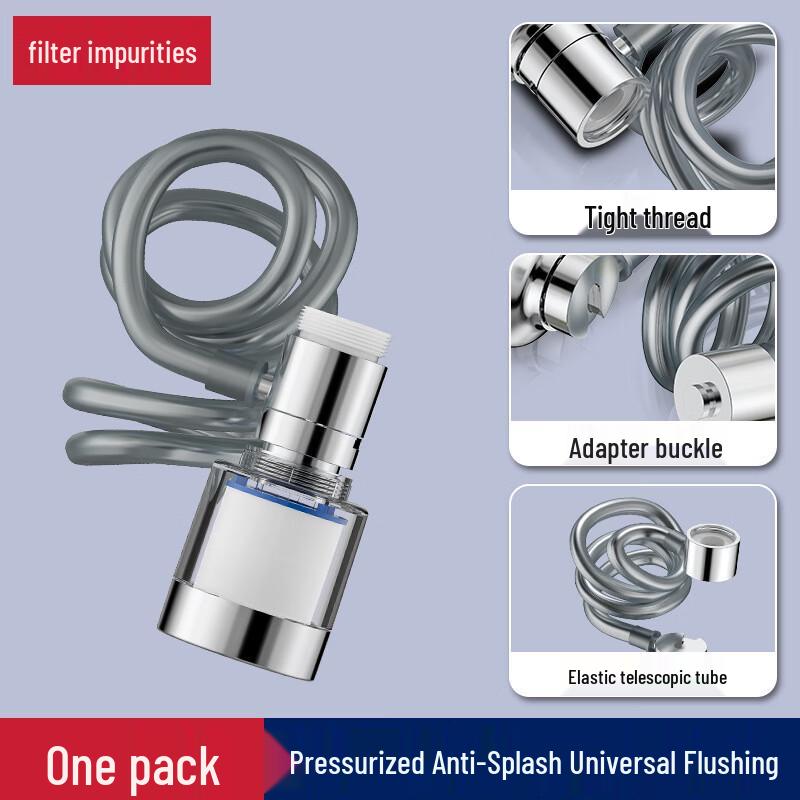 

YIXI 3-Mode Pull-Out Faucet Extender with Shower Filter