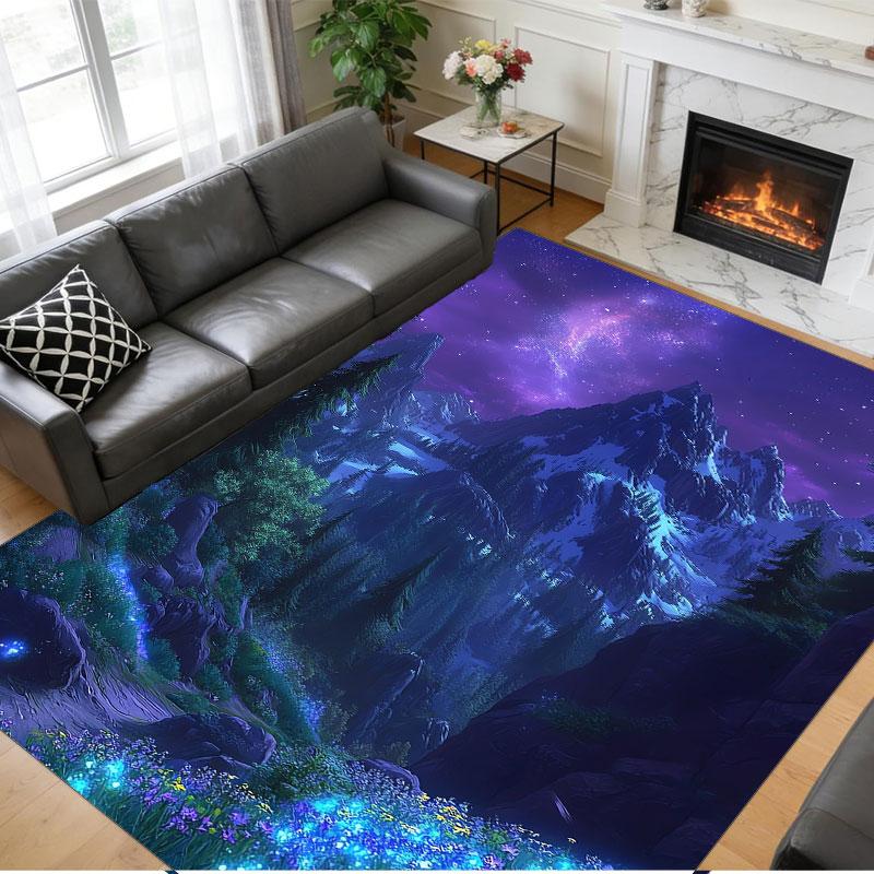 Crystal Velvet Rug Soft Non Slip Indoor Floor Mat Home DecorWorld of Warcraft
