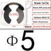 65Mn L-Shaped Open or Elastic Retaining Ring, E-Shaped Retaining Ring