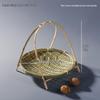 Bambus Gewebtes Tee- und Obstkorb-Set