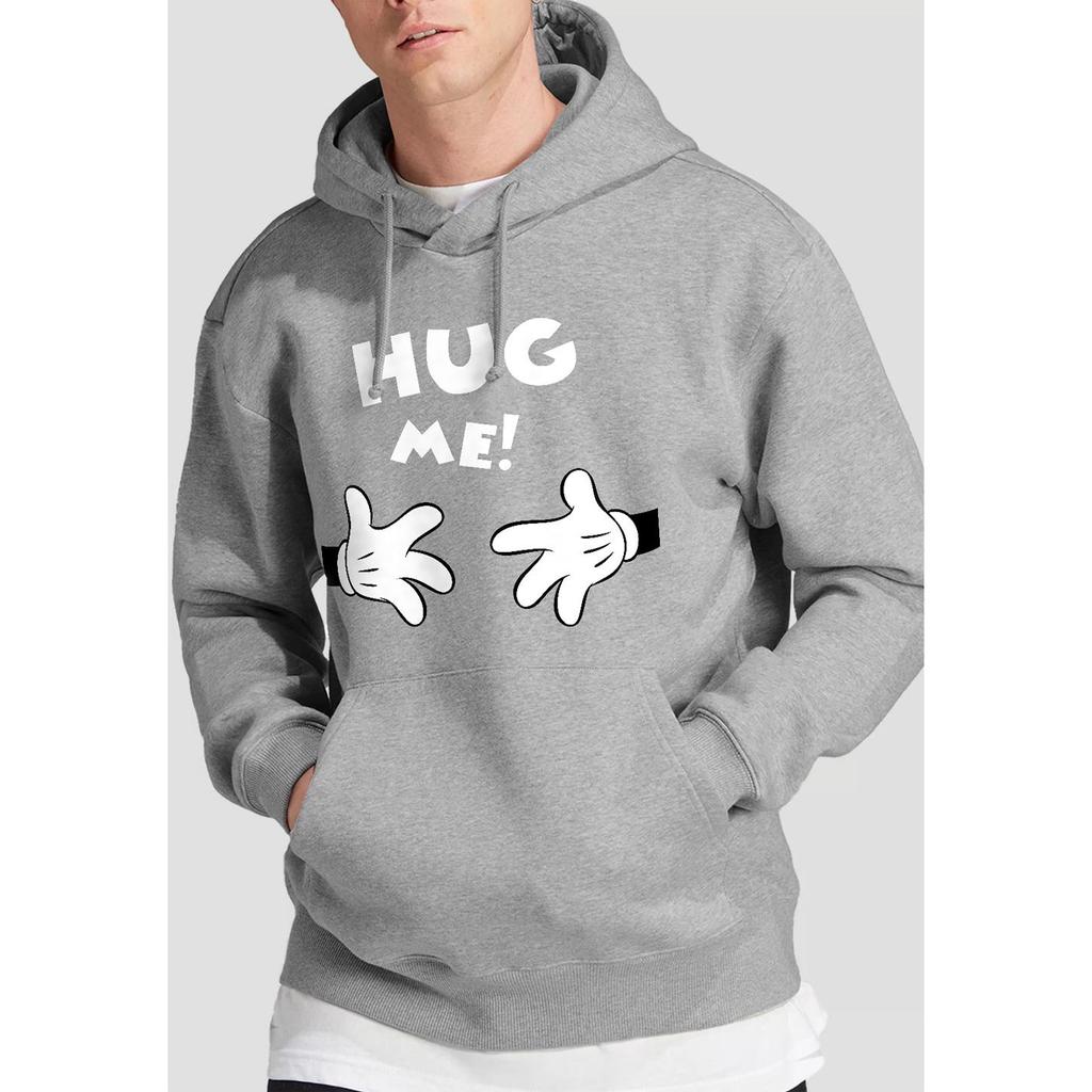 Disney Mens Hug Me Mickey Mouse Valentine`s Day Hoodie