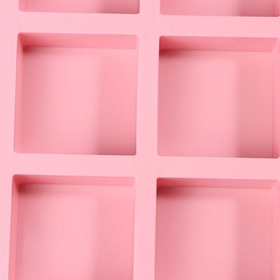 Quadratische Silikonformen mit 12 Mulden für selbstgemachte Brownie-Häppchen, Fudge, Kuchen, Süßigkeiten und Gelee, Backformen für Kinder, Backen, Dekorieren