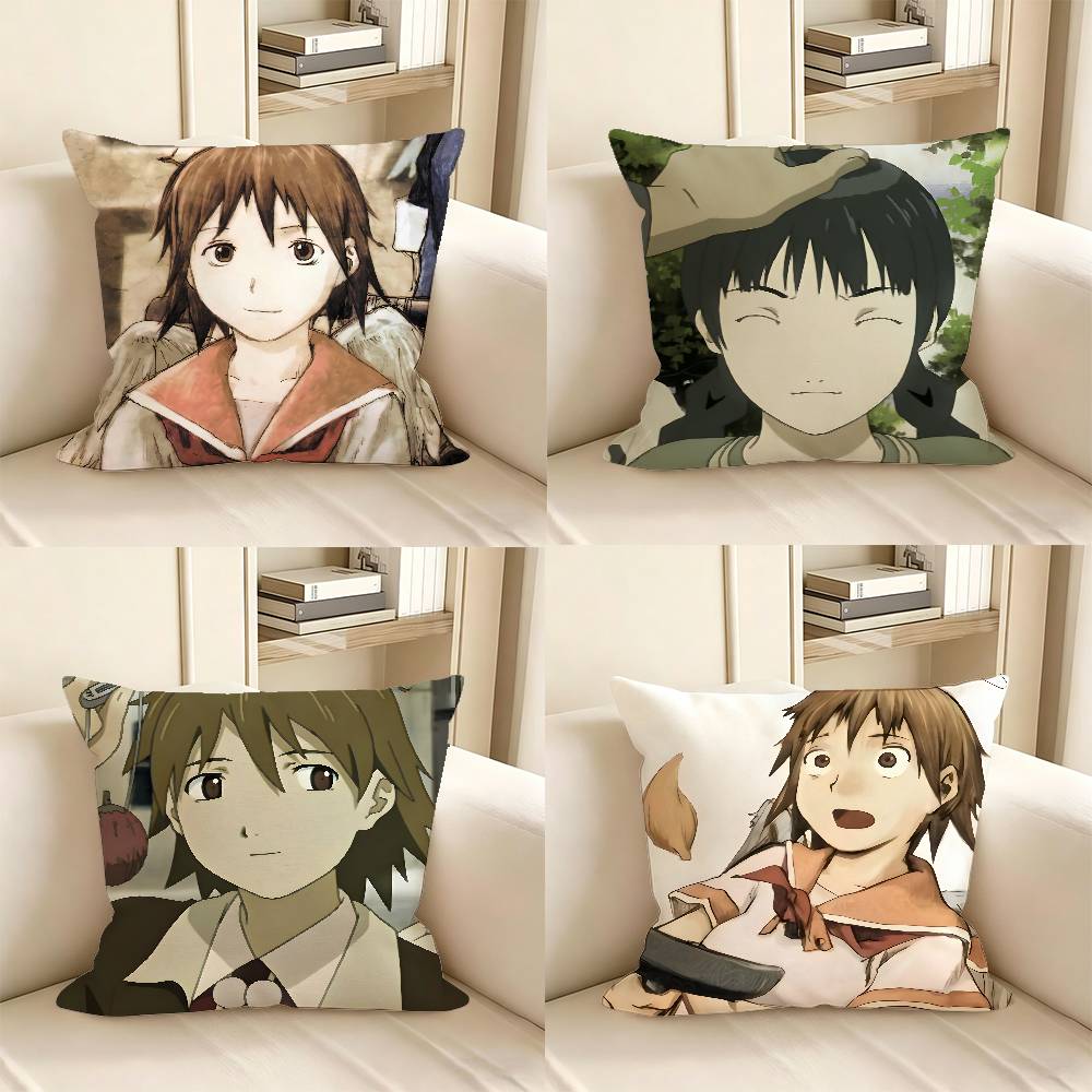 pc Anime Haibane Renmei Pillow Case Fashion Square Pillowcase Bedroom Sofa Room Ins Decoration Leisure