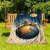 1pc Le Petit Prince Outdoor Blanket Lightweight Flannel, All-Season Use for Sofa, Bed, Travel, Camping, Living Room, Office, Couch065
