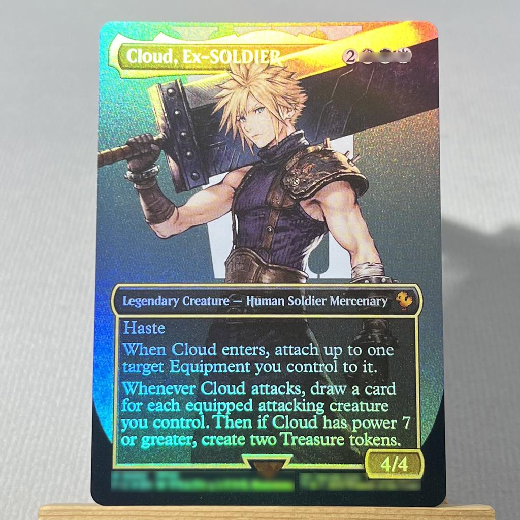 FIN FIC FOIL4-001 Karta proxy TCG magiczne karty Chmura, Najemnik z Midgaru Przywołaj Bahamuta Vivi Ornitier Błyskawica, Armia Jednego zbierz