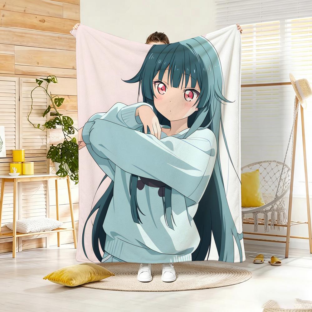 Animation GGreenHairS GirlS Throw Soft Warm Throw Blanket for Bedroom Living Room Bed Travel Camping Picnic Gift