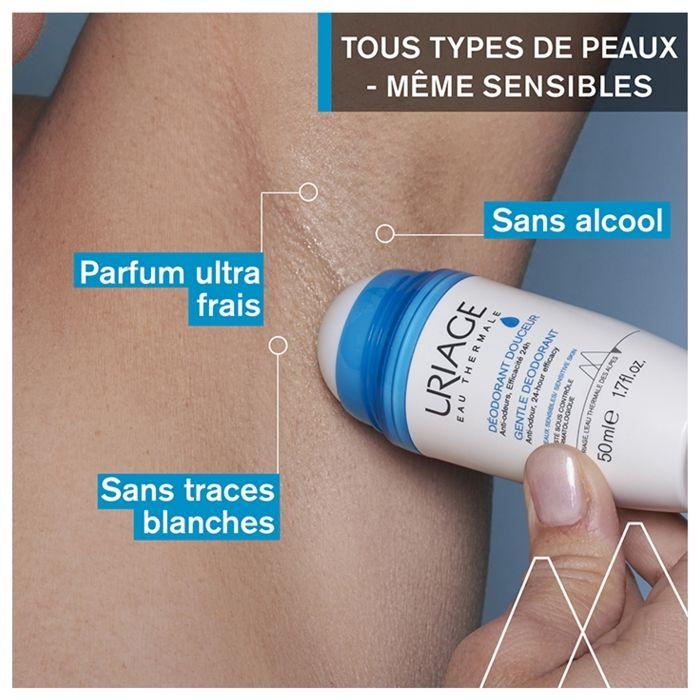 Déodorant - Uriage - Douceur Bille - 24H - Sans Sels D'aluminium - 50ml