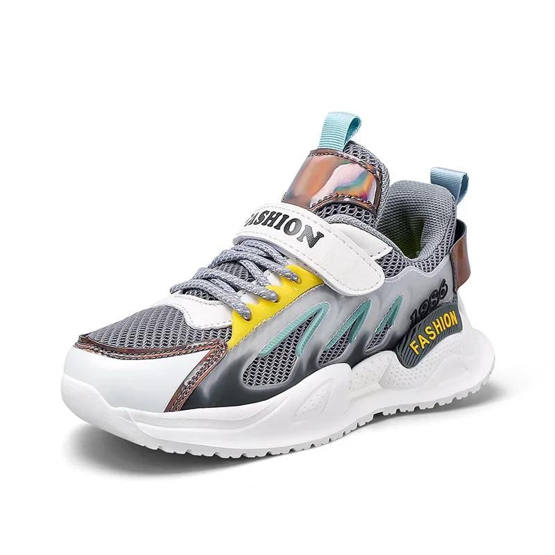 2025 Boys Light Net Shoes Air Mesh Sneakers Kids Summer Child Fashion Children Sport Tenis Footwear Baby Autumn Breathable 3-12