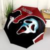 1 Stück Ghostface - Automatischer Klappschirm mit individuellem Namen - Kompaktes 8-Rippen-Design, Langlebiger Kunststoff & Eisen, Täglicher Gebrauch S0106007
