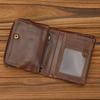 Vintage Male Purse Genuine Leather Cowskin Short Wallet For Men Retro Fashion Business Wallet Mans Card Holder Coin Wallets