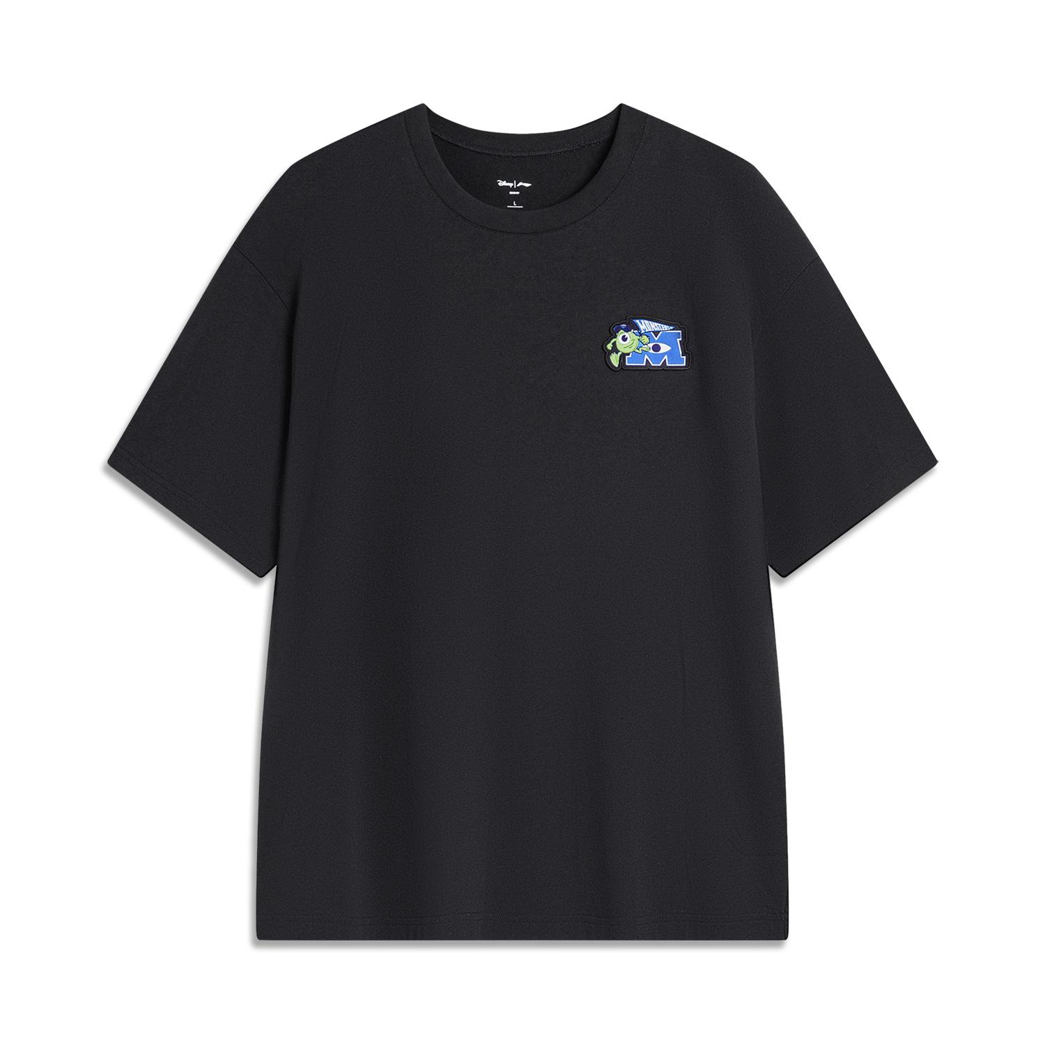 Li Ning x DISHINIGUAISHOUDAXUELIANMING Disney T Shirt Unisex Black AHSU497-3 L