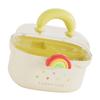 Childrens Hair Ornaments Organiser Double Layer Compartment Storage Box Portable with Handle for Home and Travel Use