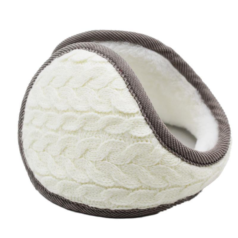 

Зимовий гарячий розпродаж: Модні однотонні в язані навушники – М які, зручні та теплі One Size білий