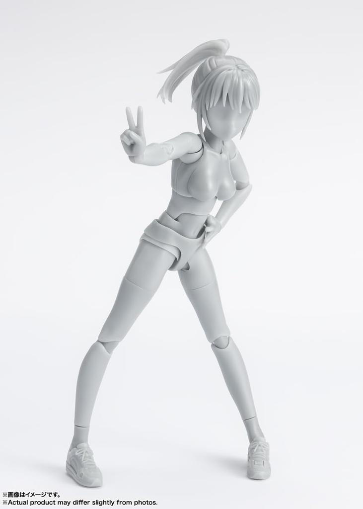 TAMASHII NATIONS Edition DX SET Color Approximately 130mm PVC ABS Movable Figure S.H.Figuarts Body-chan -School Life- (Gray Ver.) &