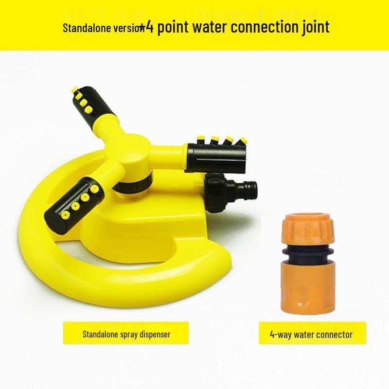 360° Automatic Rotating Sprinkler with Series Connection for Villa Gardens, Lawns, and Land.