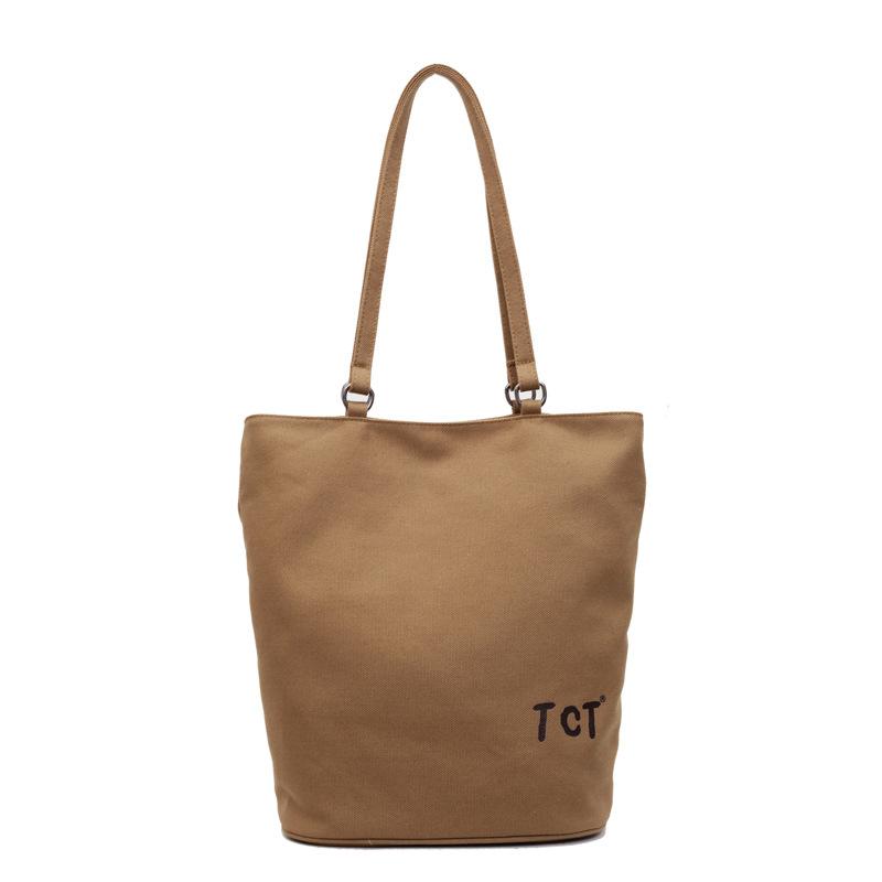 

Хлопковая парусиновая сумка-тоут большой вместимости, улучшенная текстура, модная, сто сумок - корейская однотонная с сумкой для покупок, экологичная натуральная парусиновая сумка
