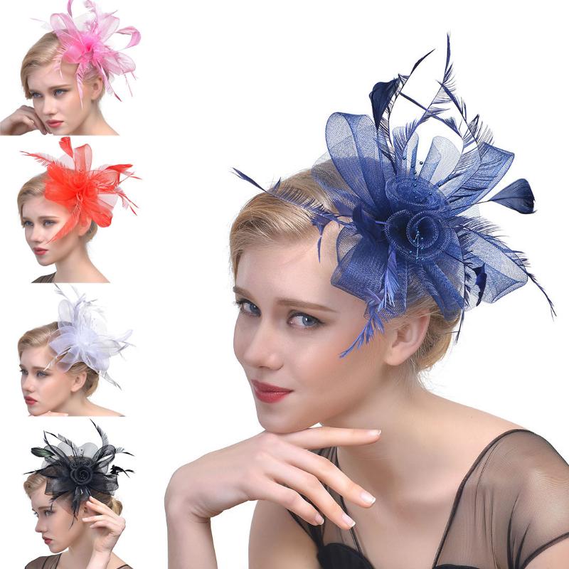 Feather Aliceband Fascinator Headband Weddings Ladies Day Race Royal Ascot