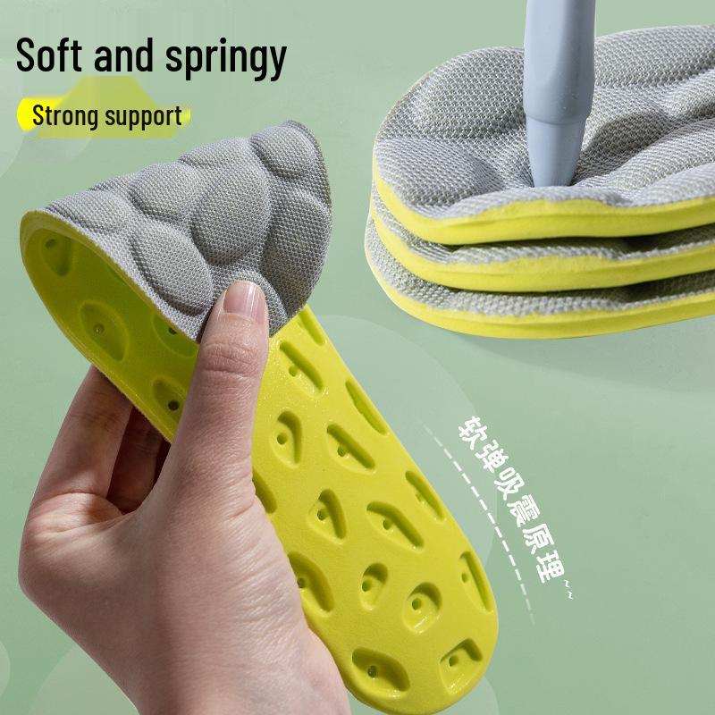Ultra-Soft PU Insole for Men & Women - Shock-Absorbing, Deodorizing, Anti-Fatigue Cushioning for Sports