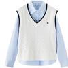 Semir Women's Spring Textured Shirt & V-Neck Vest Set