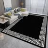 Modern Decorative Carpet black Living Room Minimalist Style Home Decor Home Large Area Bedside Washable Floor Mat Dining Room