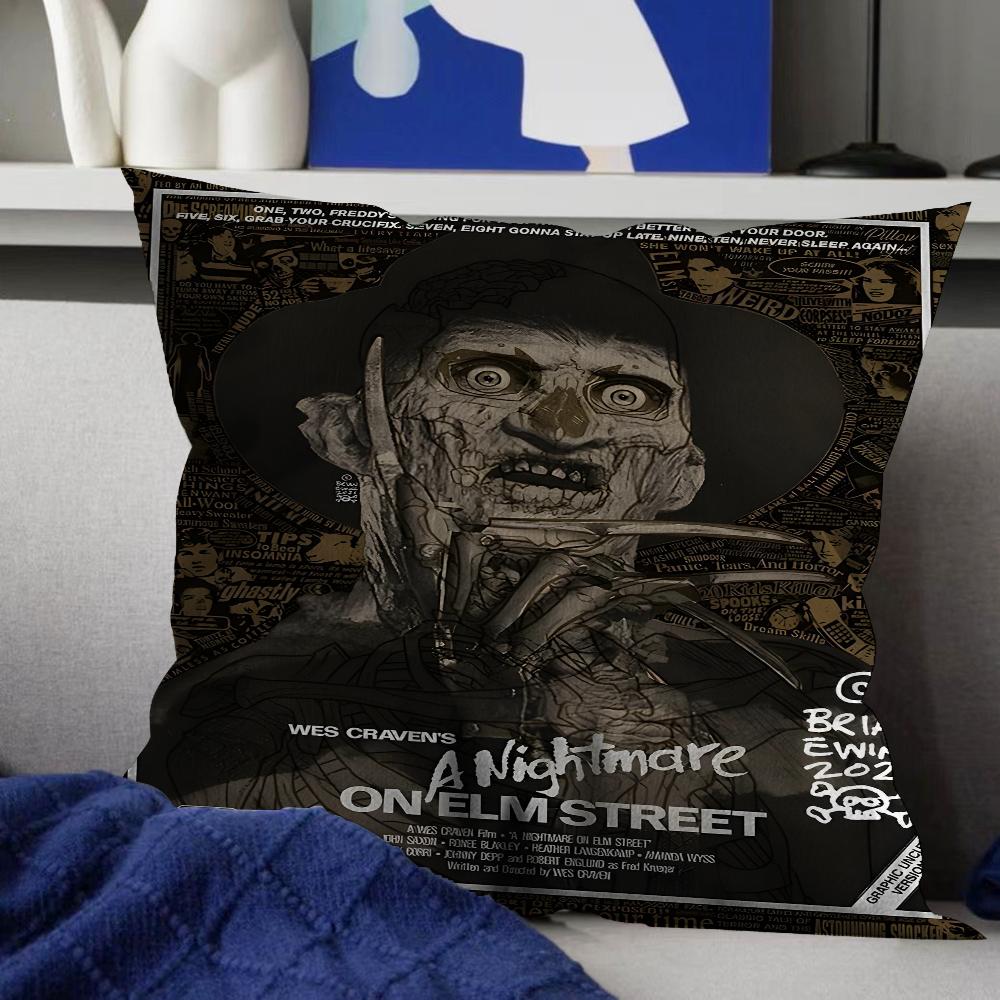 Nightmare Elm Street Freddy Kissen Anime Kissen Sofa Bett Kopfkissenbezug Kissenbezug 45x45 cm Mode