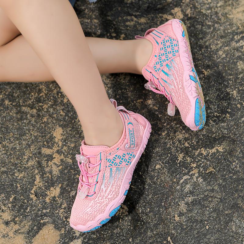 Barn Vann Sko Barn Aqua Sko Drenering Strand Sports Sandaler Hurtigtørkende Svøm barbeint Vade Båtliv Dykking Surfing joggesko