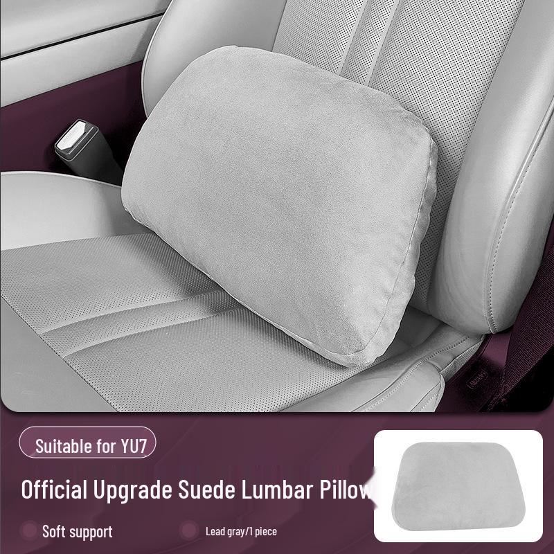Xiaomi SU7/Ultra/YU7 Magnetic Headrest Neck & Lumbar Support Leather Cushion