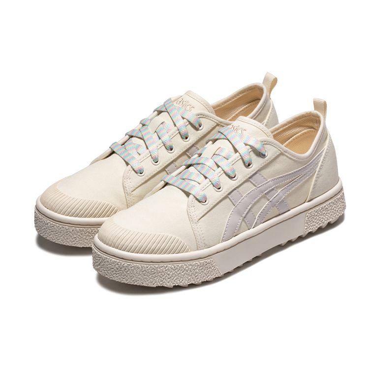 Asics Court Trail Canvas Comfortable Low-Top Sneakers Women sneakers Off-White 1203A147-750
