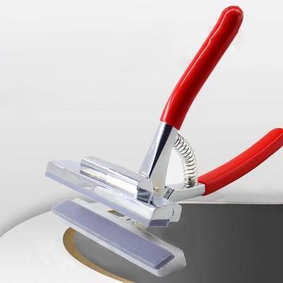 Pinza per allungare la tela in lega artistica con manico a molla per barre di telaio, strumento per incorniciare artisti, larghezza, gambo rosso, strumento per pittura a olio