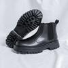 Men Casual Chelsea Boots Genuine Leather Shoes Business Office Dress Autumn Winter Cowboy Ankle Boot Trend Platform Botas Hombre