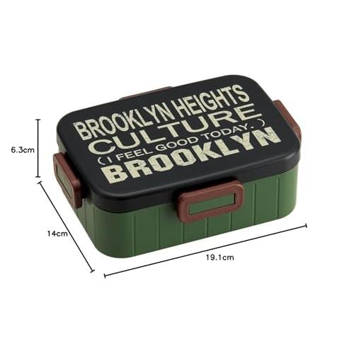 Skater 4 Point Lock Lunch Box 900ml Large Capacity Lunch Box 1 Tier Brooklyn Men's Made in Japan YZFL9