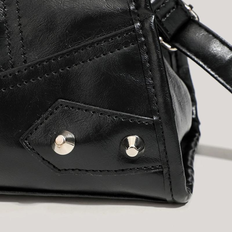 Y2K Korean Gothic Star Girl Black Bag Aesthetic Vintage Fairy Grunge Punk Goth Purse Shoulder Handbags Bucket Tote Bags Women